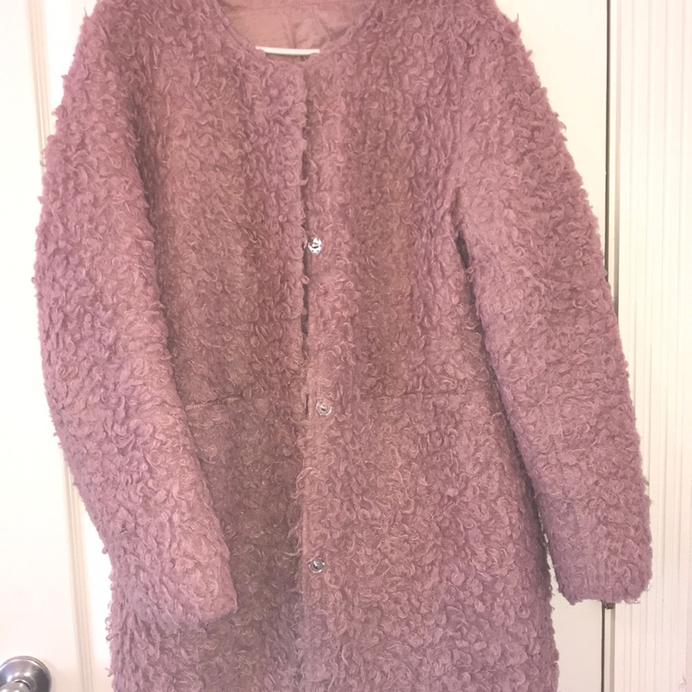 PINK TEDDY BEAR REVERSIBLE JACKET